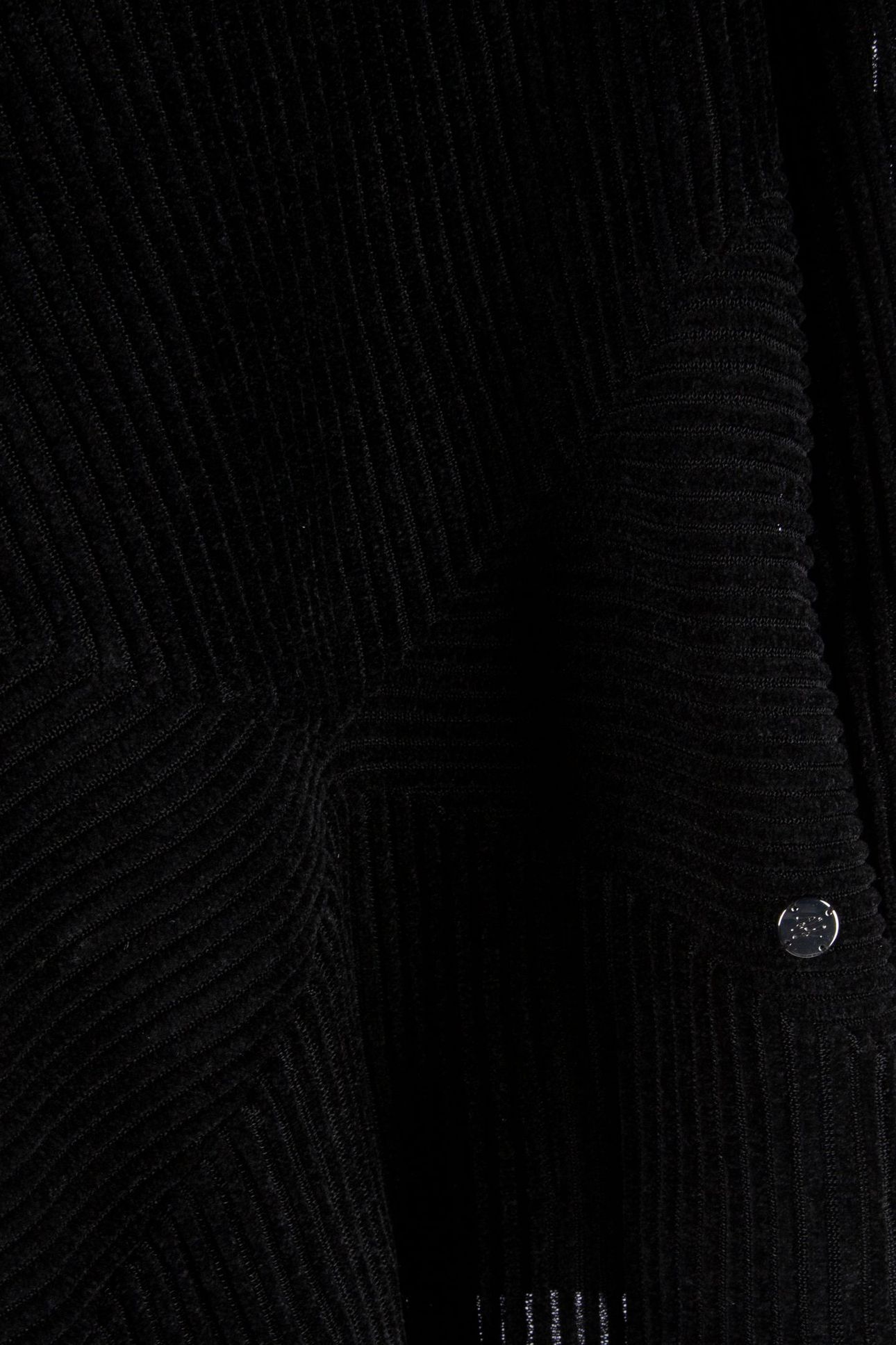 ELEGANT FLOCK MOCK NECK BLACK 4