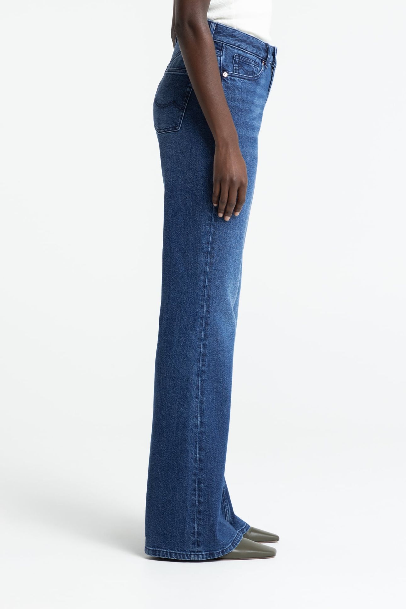 KUKIKO JEANS COTTON FLEX MID BLUE 3