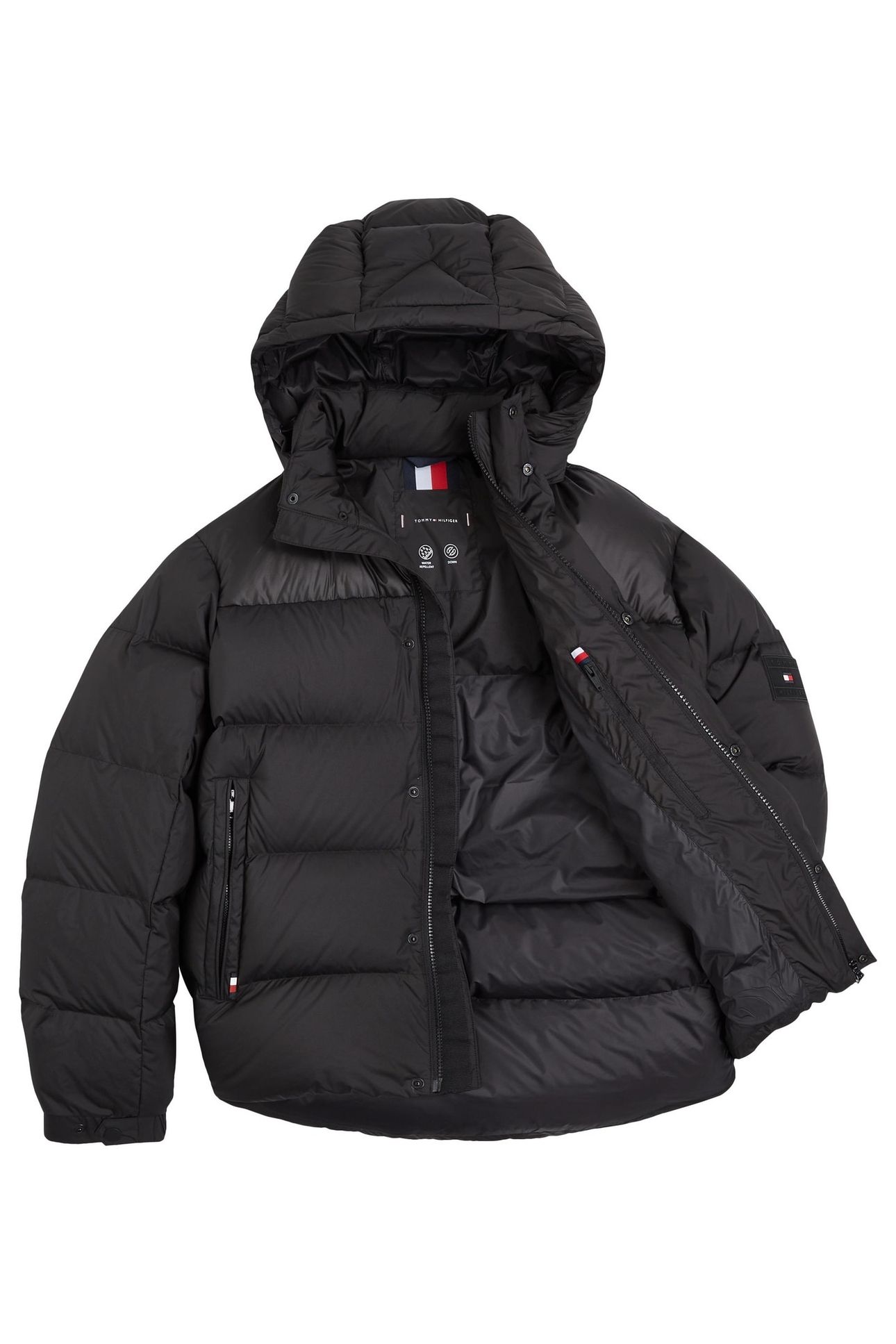 MIX DOWN HOODED PUFFER BLACK 3