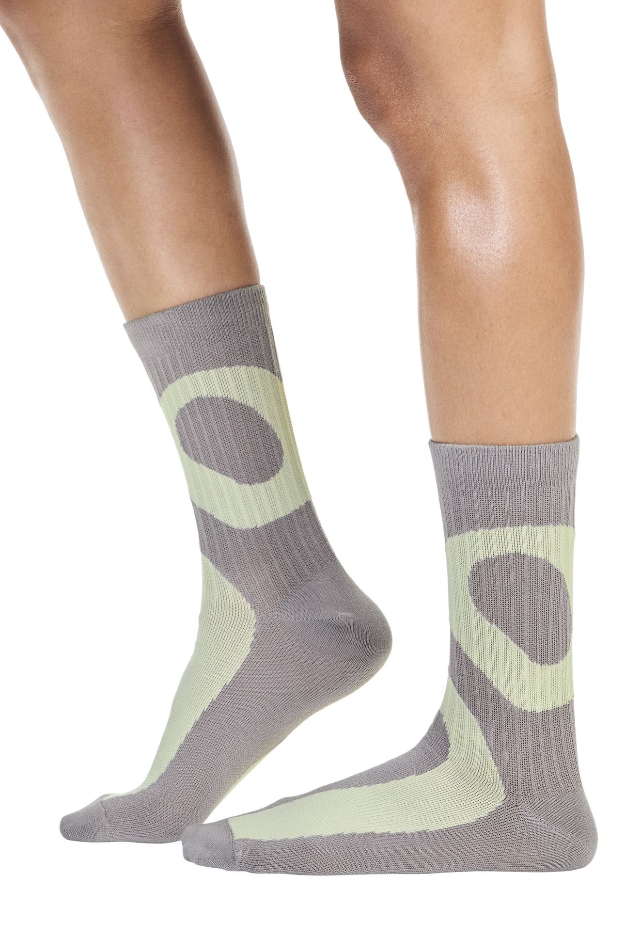 LIQUID LOGO SOCK HIGH 2P 1 UNISEX ZINC | LINEN 3
