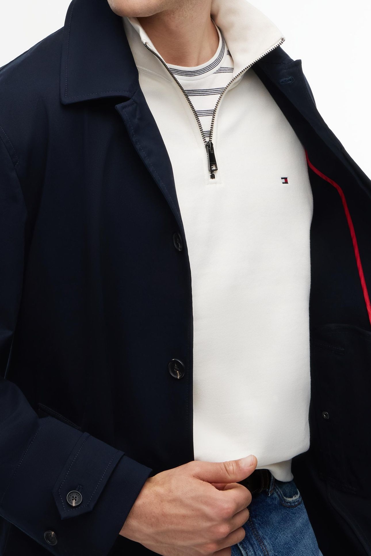 UNLINED CAR COAT BLUE 6