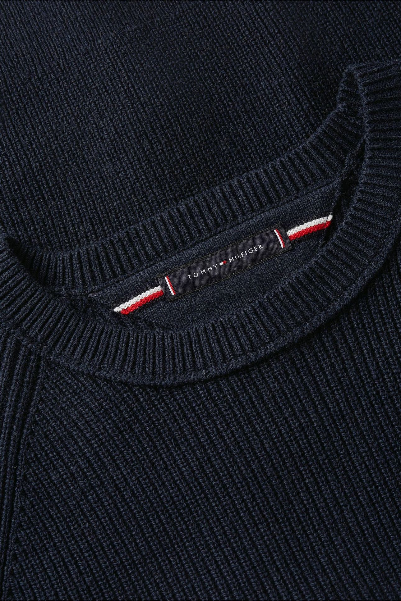 FISHERMAN RIB CREW NECK DARK NIGHT NAVY 7