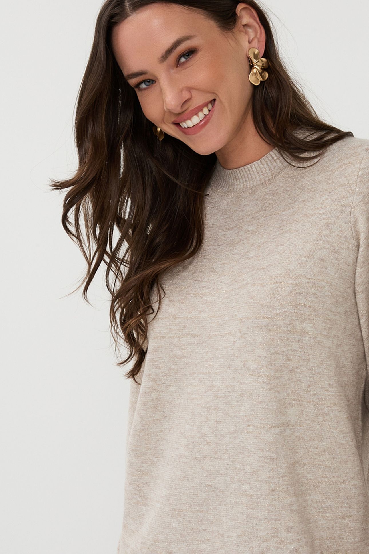DRESS LUREX LIGHT TAUPE MELANGE 8