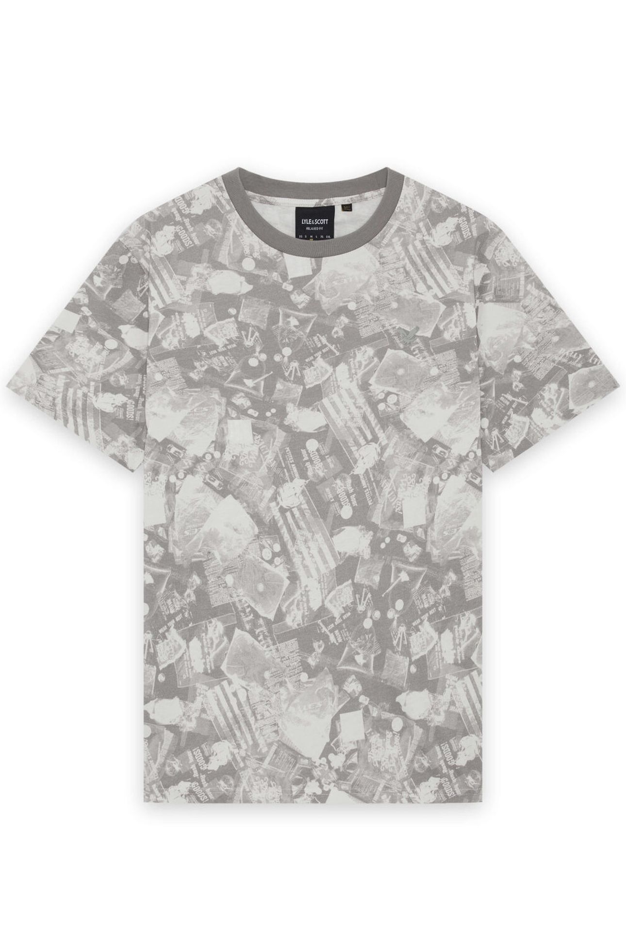 INDUSTRIAL PRINT T-SHIRT COLD GREY 4