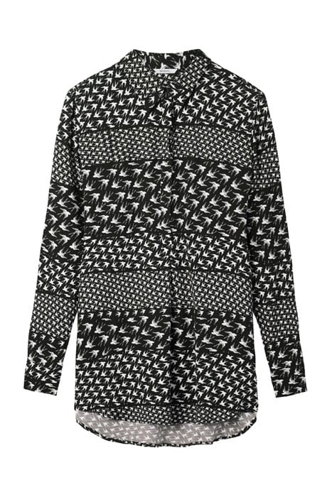 BLOUSE WOVEN LONG SLEEVES ALMOST BLACK 1
