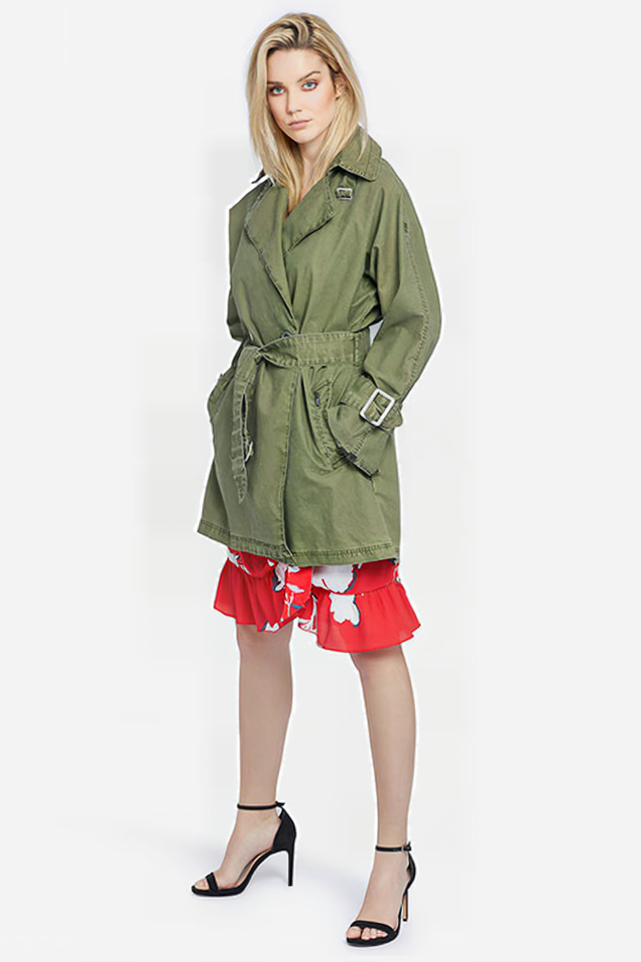 LUCILLE COAT LIGHT OLIVE 5