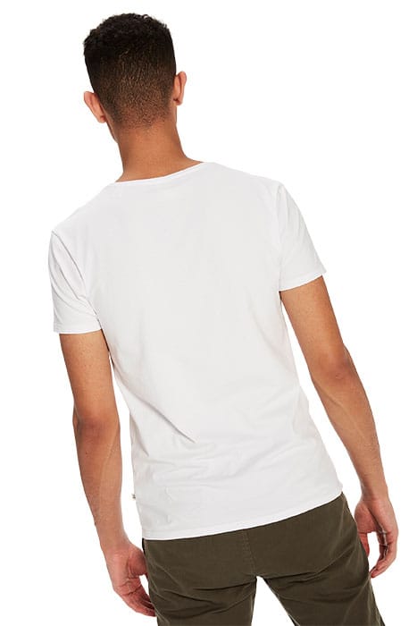 124891-NOS - COTTON/LYCRA CREWNECK TEE WHITE 5