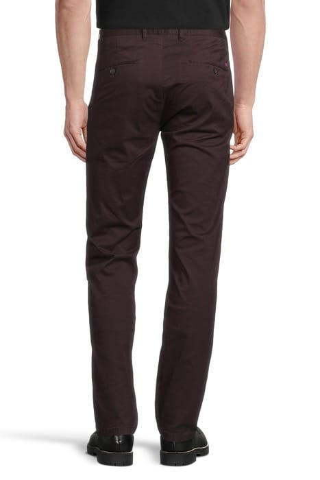 STUART- CLASSIC CHINO COTTON QUALITY  BORDEAUBERGINE 3