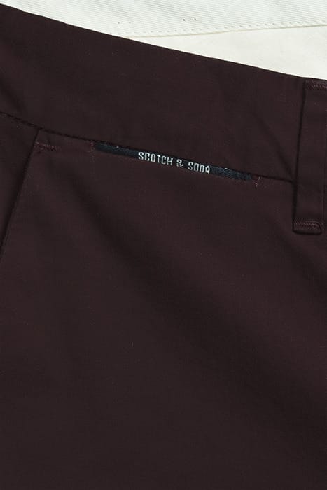 STUART- CLASSIC CHINO COTTON QUALITY  BORDEAUBERGINE 6