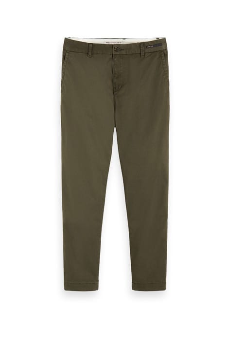 FAVE- CLASSIC TWILL CHINO IN ORGANIC QUALITY ARMY 1