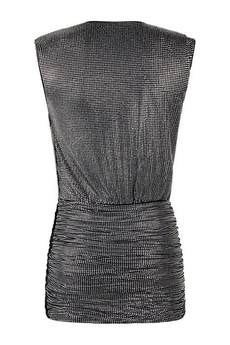 GASTONE ABITO TULLE FULL STRAS BLACK/CRYSTAL 3