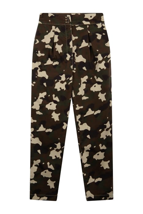 QUIQUOQUA PANTALONE DRILL ST. MULTICOLOUR: GREEN/BROWN 1