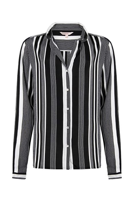 BLOUSE OVERSIZED STRIPE BLACK 1