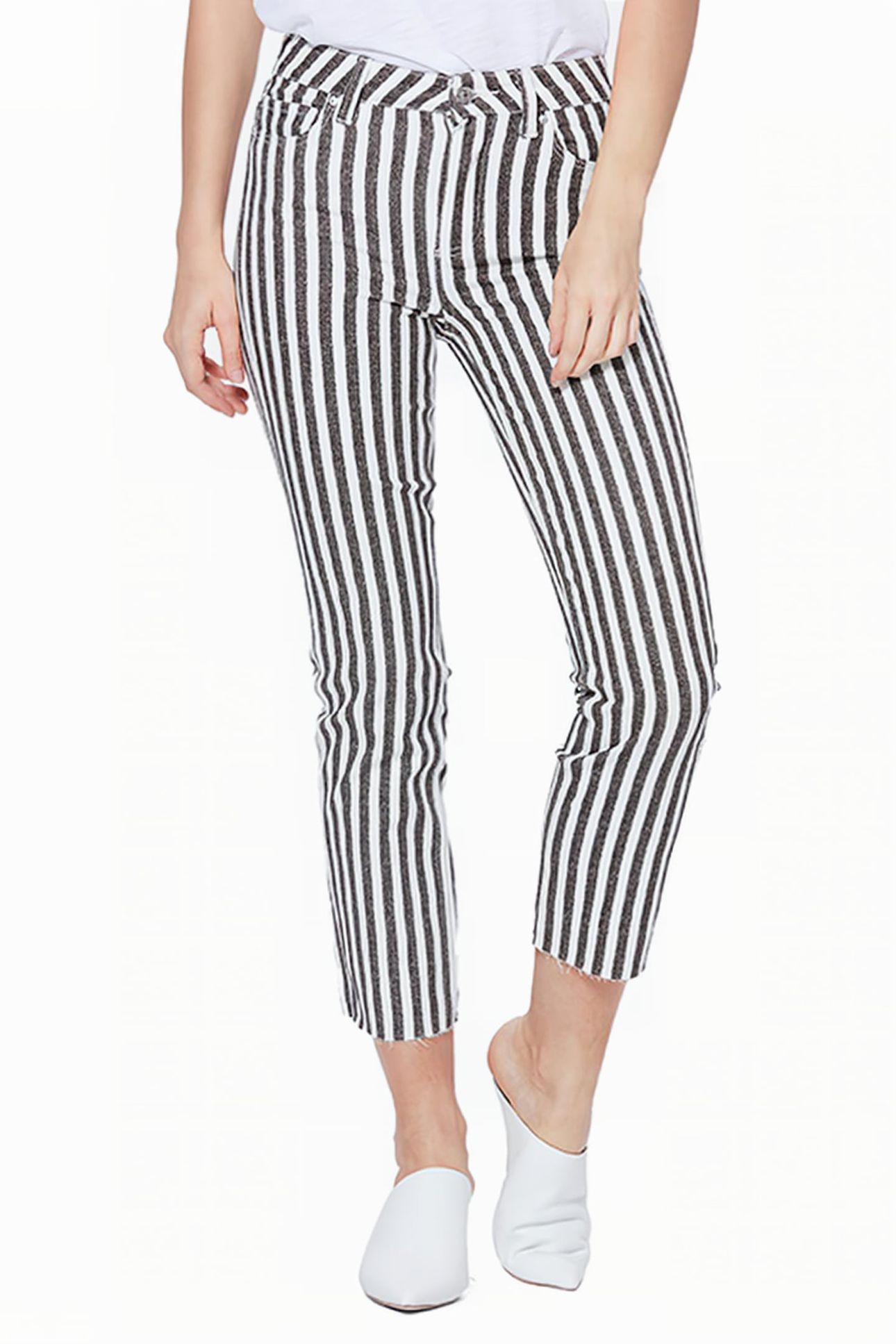 HOXTON STRAIGHT ANKLE RAW HEM COVE STRIPE 1