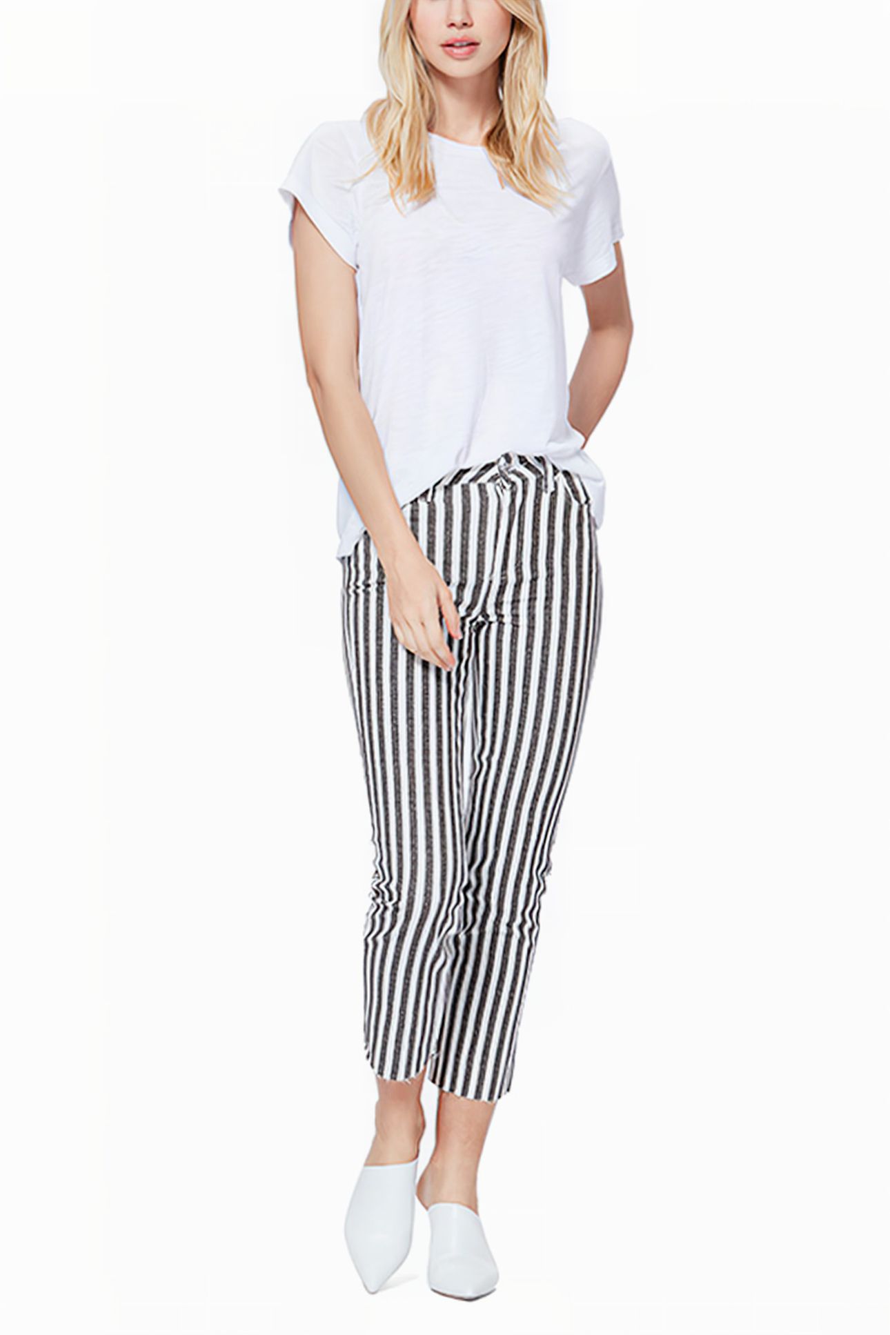 HOXTON STRAIGHT ANKLE RAW HEM COVE STRIPE 2