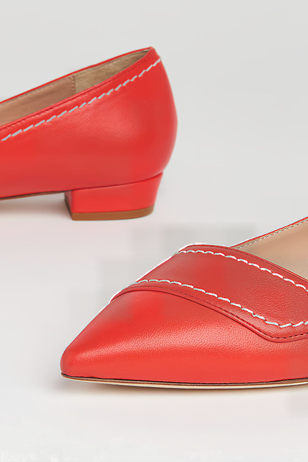 POLLY BALLERINA SHOES RED 2