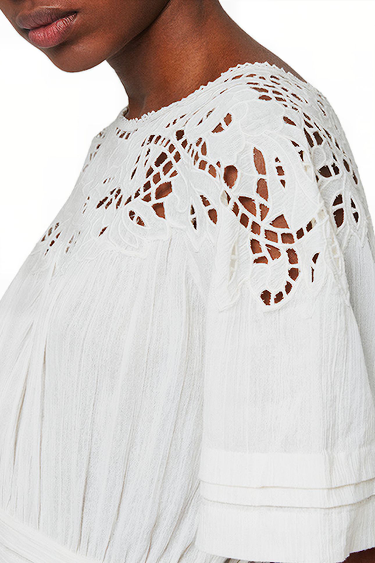 LISE DRESS CHALK WHITE 3