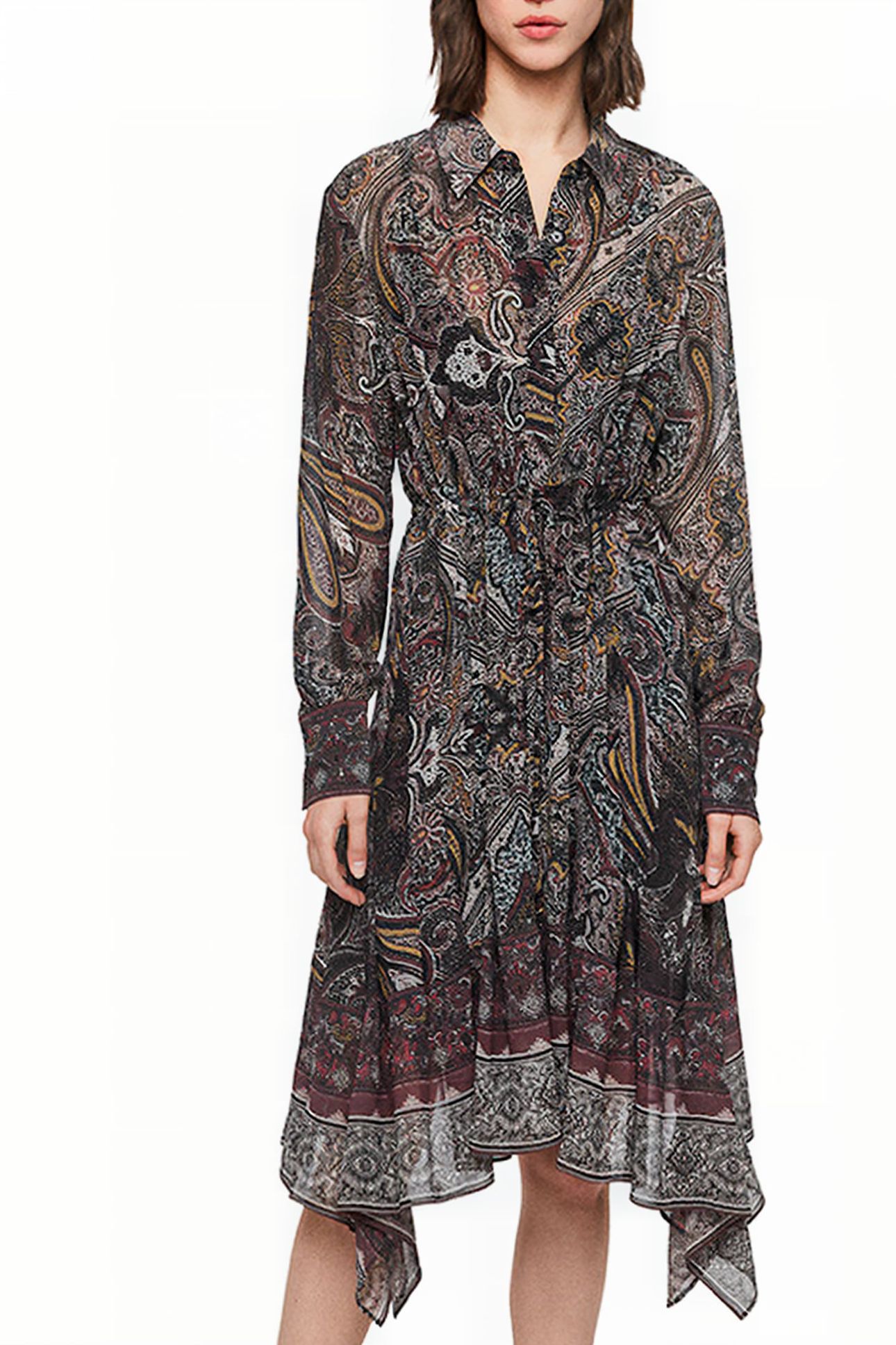 LIZZY SCARF DRESS PURPLE 1