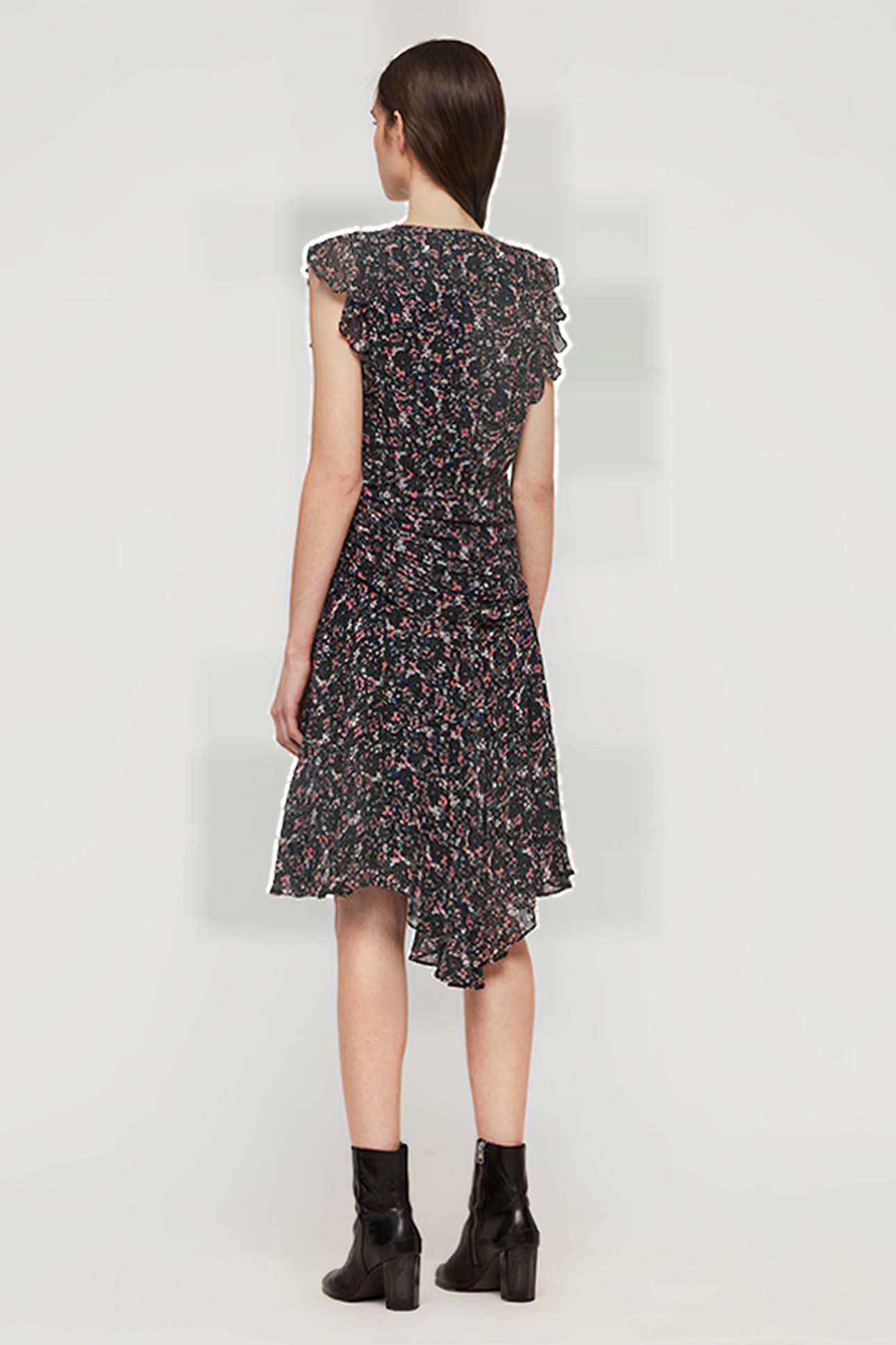 CARIS SKETCH DRESS BLACK 3