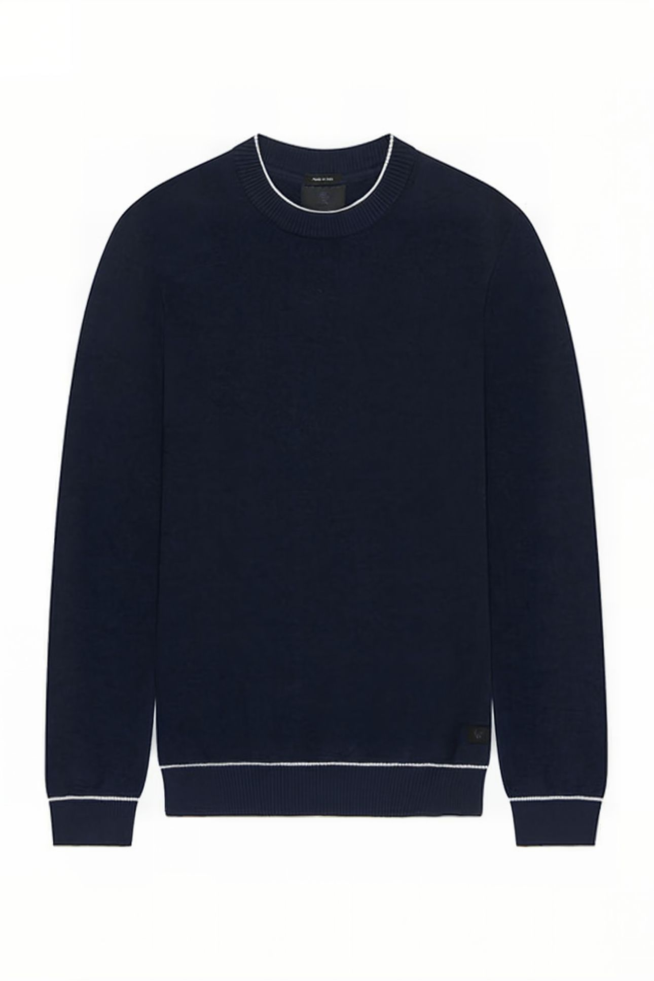 BLACK EAGLE TEXTURE KNIT CREW NECK DARK NAVY 5