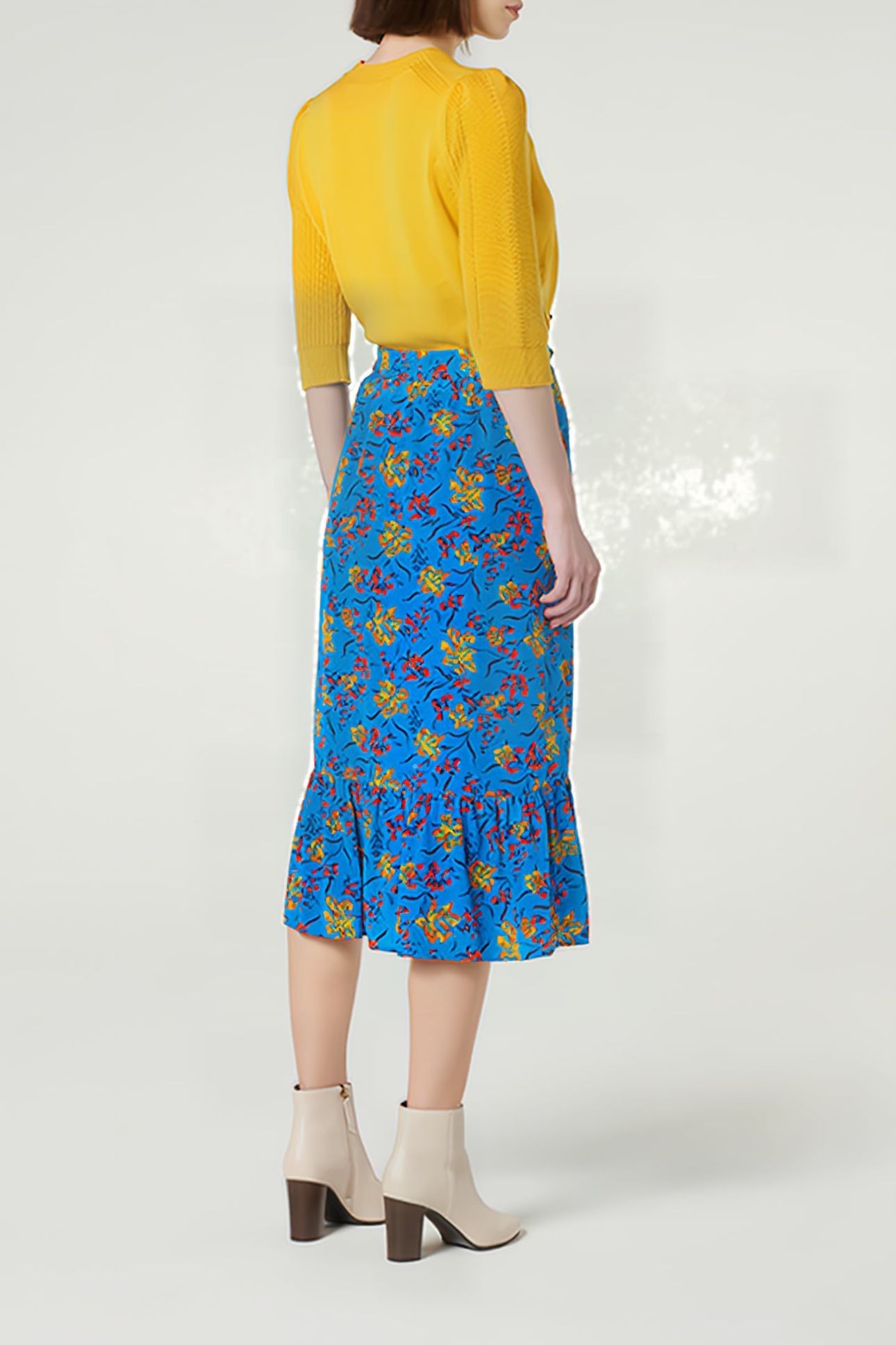 FLORENTIN MIDI SKIRT ULTRABLUE 3