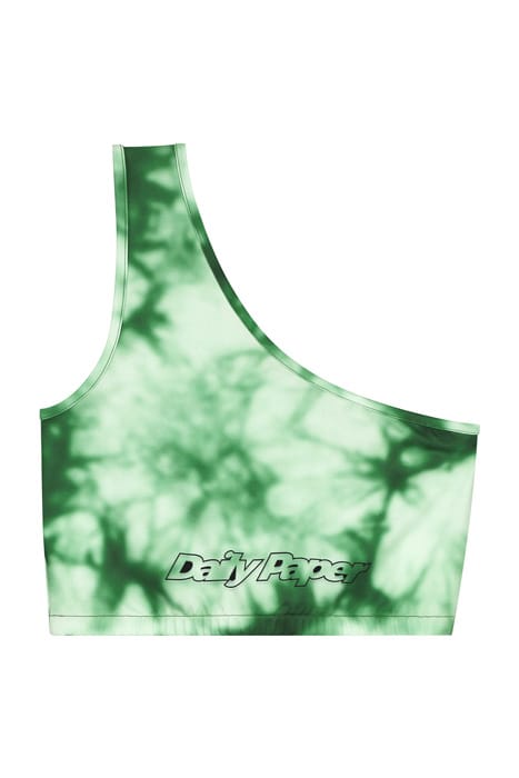 GREEN TIE DYE RESYMETRIC TOP 3