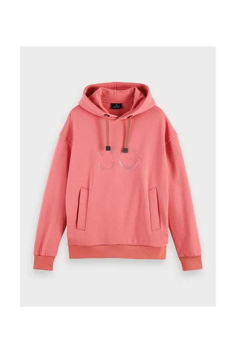 HOODED SWEAT WITH SCOTCH & SODA GRAPHIC PINK SMOOTHIE 1