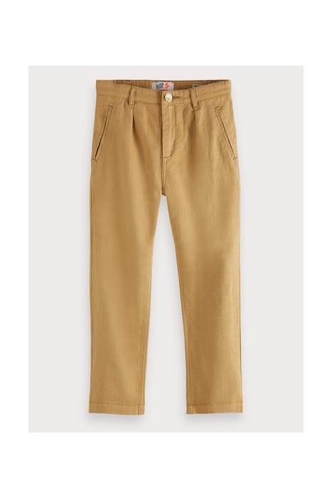 LOOSE TAPERED FIT - WORKER PANTS IN ORGANIC COTTON-LINEN SAN 1