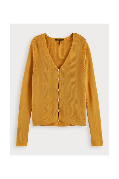 CLASSIC CARDIGAN MARIGOLD MELANGE 3