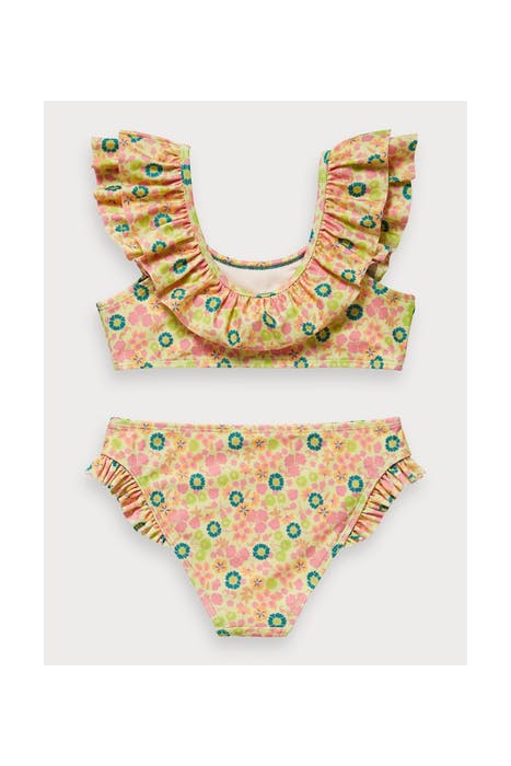 BIKINI WITH RUFFLE NECK IN ECONYL™ QUALITY COMBO F 2