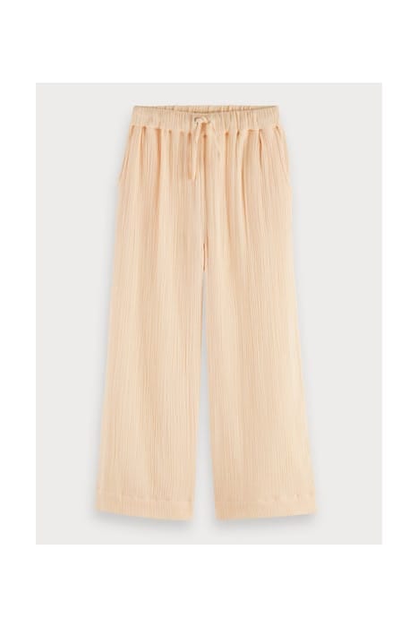 LOOSE FIT COTTON PANTS IN ANKLE LENGTH PEARL 1