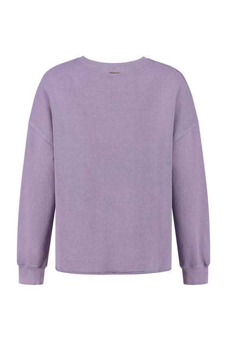 FENNA SWEAT PURPLE PLUM WASHED 2