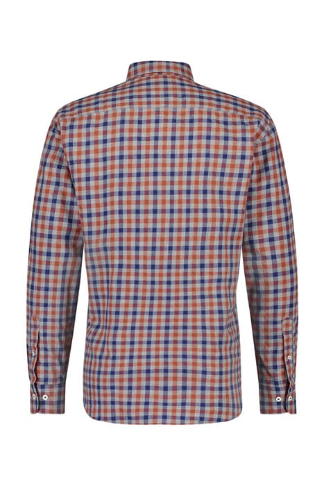 MCG RF MELANGE CHECK SHIRT SQUASH ORANGE 2