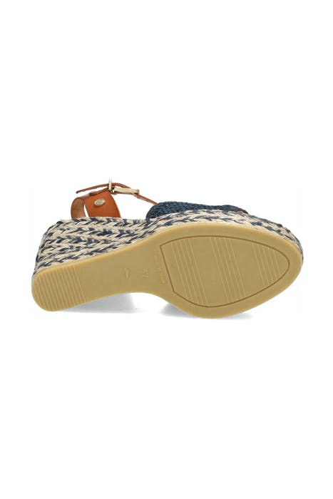 FRS0642 ESPADRILLE SANDALET 6 CM WOVEN STRAP BLUE 5