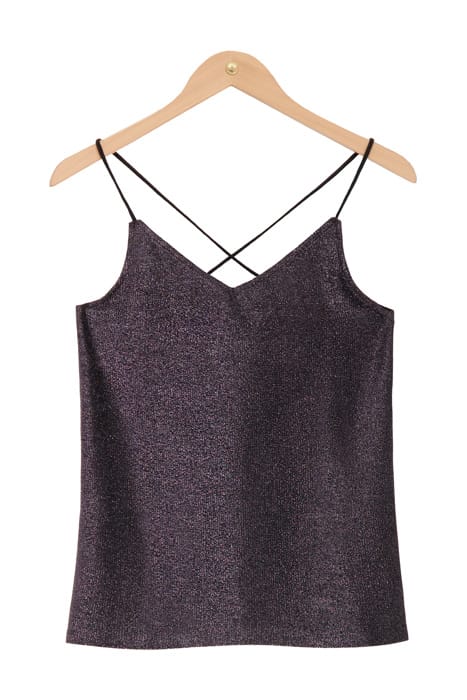 ZWARTE GLITTER TOP BLACK BLACK 1