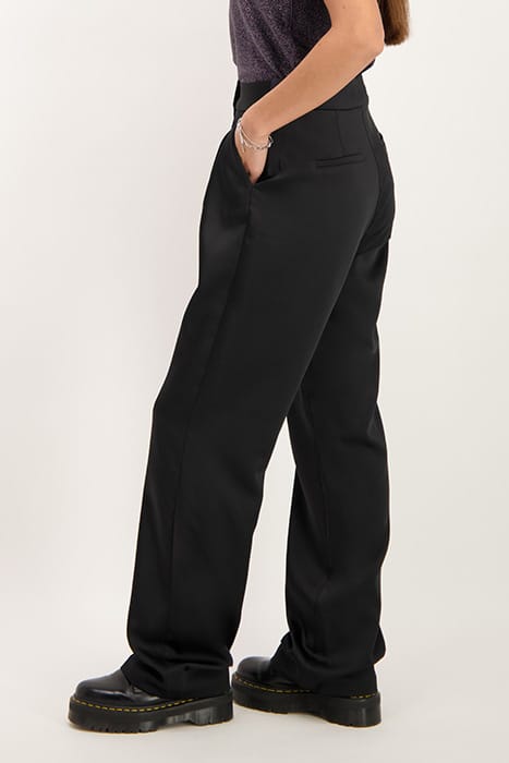 ZWARTE SATIJNEN LOOK PANTALON BLACK BLACK 6