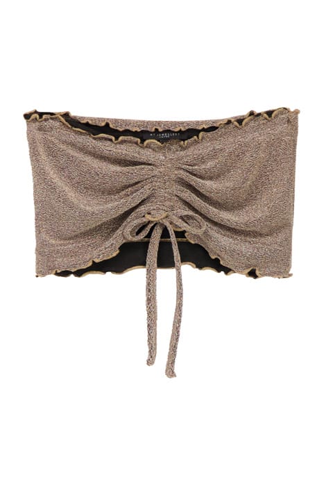 GOUDEN GLITTER BANDEAU TOP GOLD GOLD 1