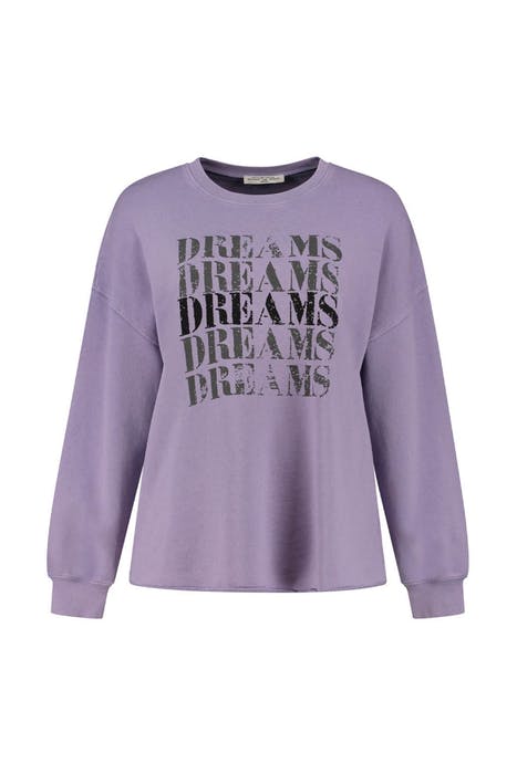 GIRLS FENNA SWEAT PURPLE PLUM WASHED 1