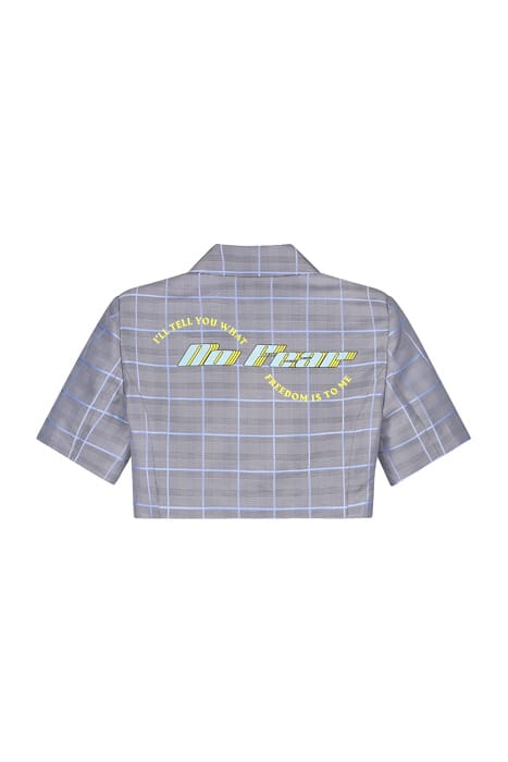 GREY BLUE CHECK KALENA BLAZER 4