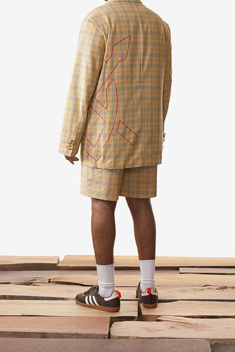 YELLOW CHECK KLEVON SHORTS 2