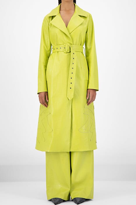 GREEN CROCO JEDOUN COAT 1
