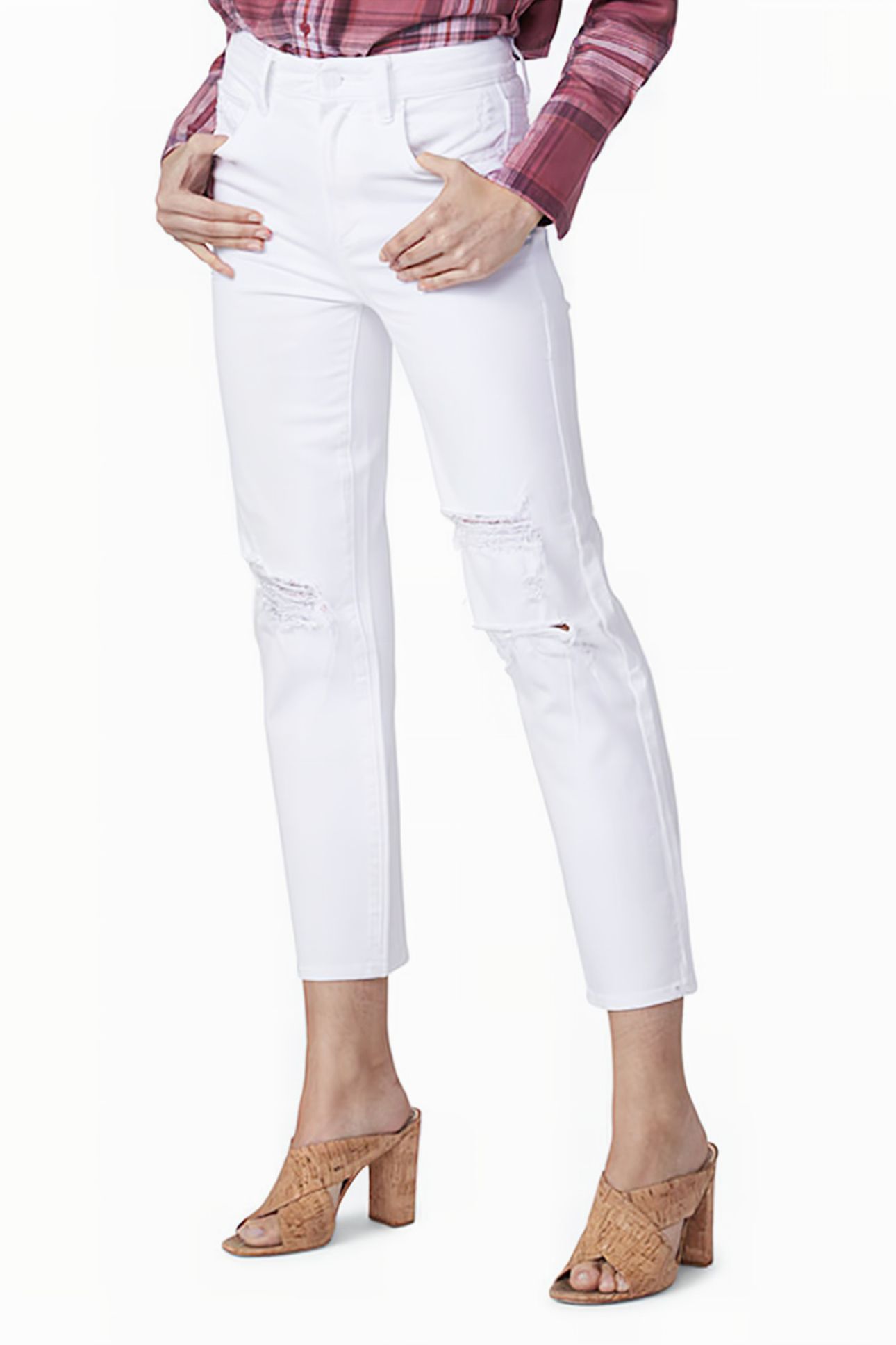 SARAH STRAIGHT ANKLE WHITE HOT DESTRUCTED 4