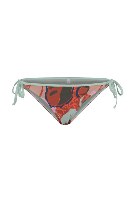 LADIES ABSTRACT LEAF STRING BRIEF MULTI COLOUR 3