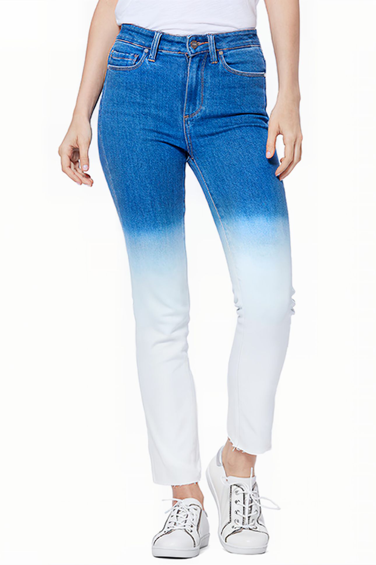 HOXTON SLIM RAW HEM ARCTIC OMBRE 1