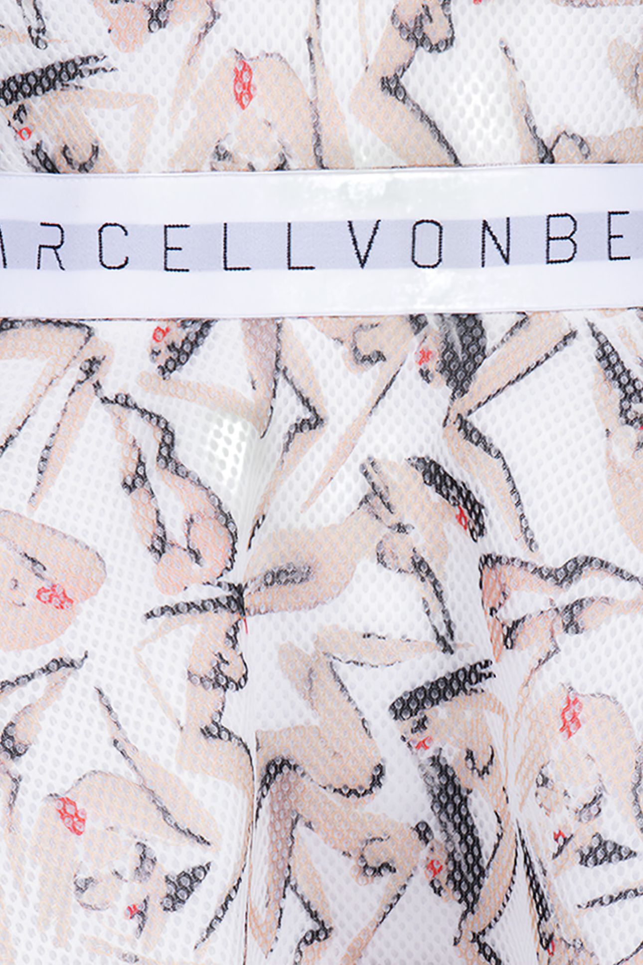 WOMENS MVB ICONIC SKATER DRESS PRINT / WHITE 3
