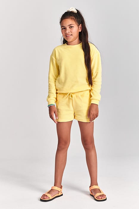GIRLS MAUI TOWELING SHORT PINA COLADA YELLOW 6