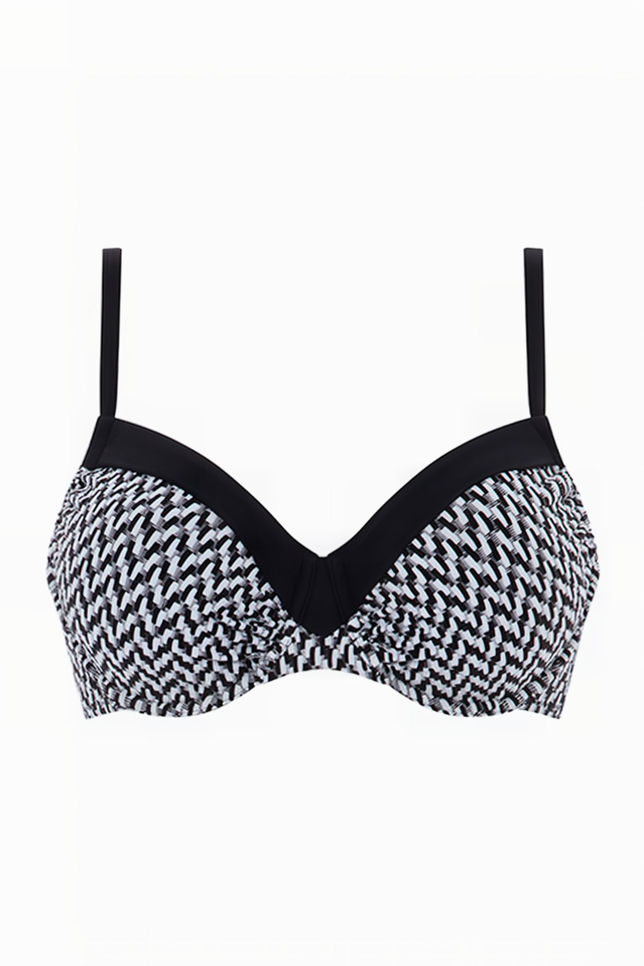 SW BRA UNDERWIRE COV BLACK / WHITE 1
