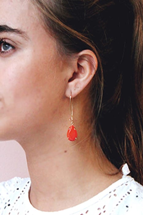 OTAZU IDA EARHANGERS CORAL CORAL 2