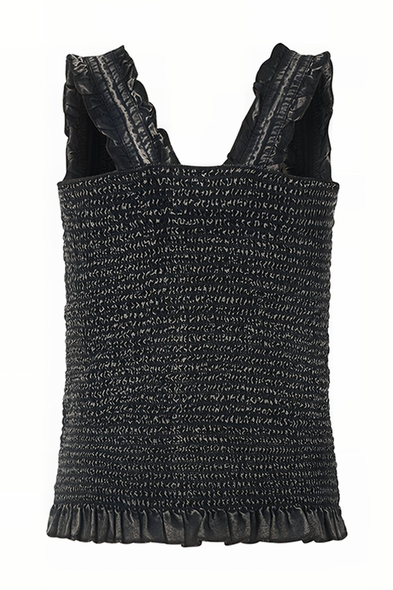 Ruffle top jill&mitch by shoeby darkgrey 2