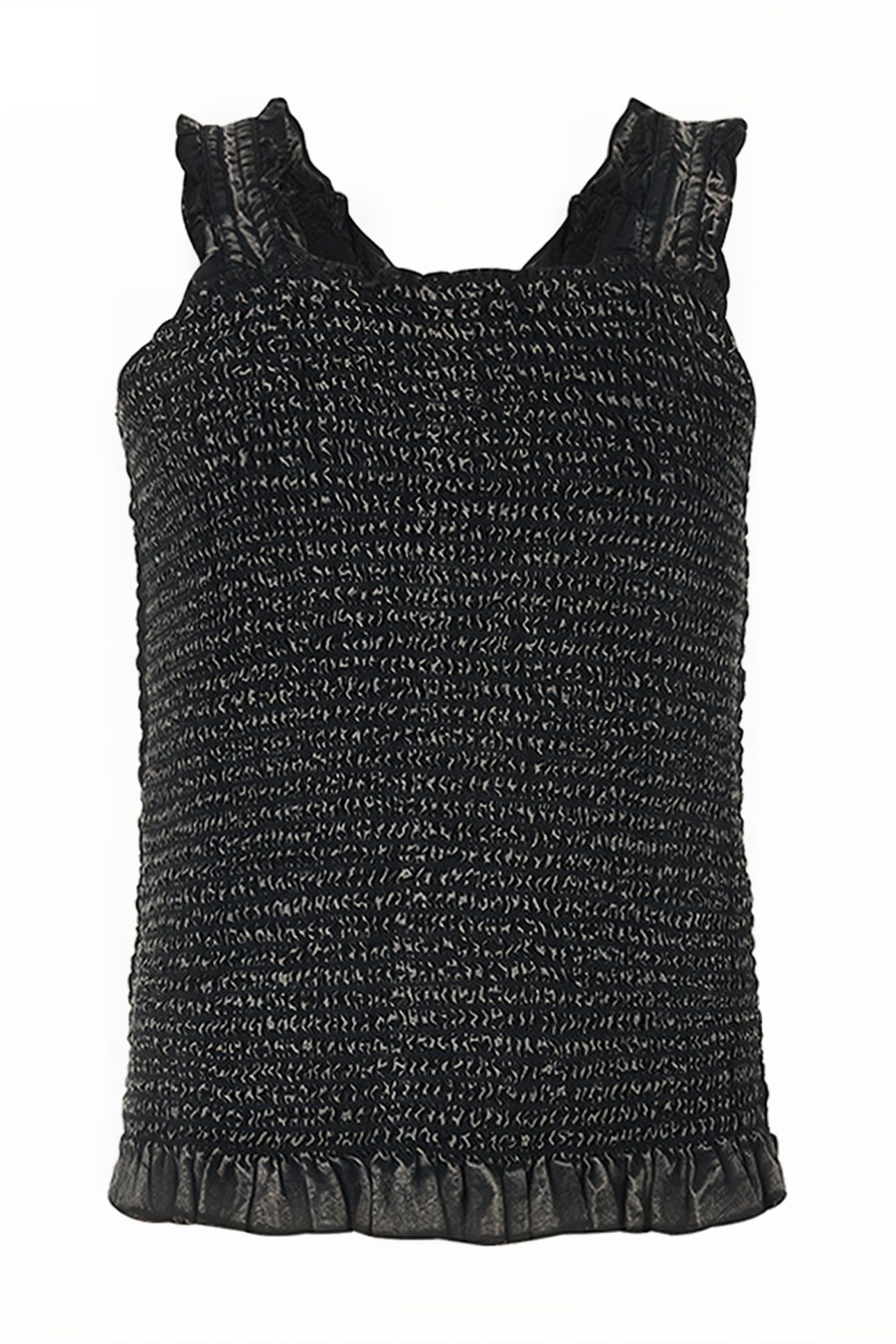 Ruffle top jill&mitch by shoeby darkgrey 1